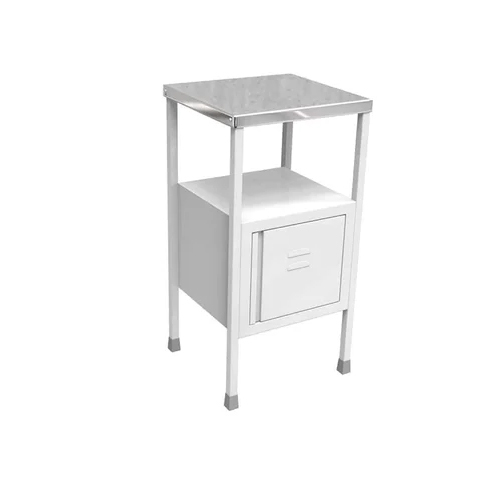 Hospital Bedside Locker - Color: Silver