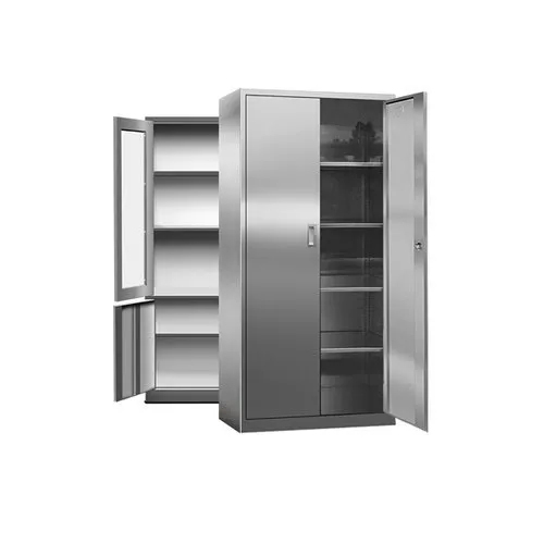 Steel Iron Wardrobe - Color: Silver