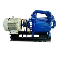 Industrial Double Stage Water Ring Vacuum Pump - Color: Sliver