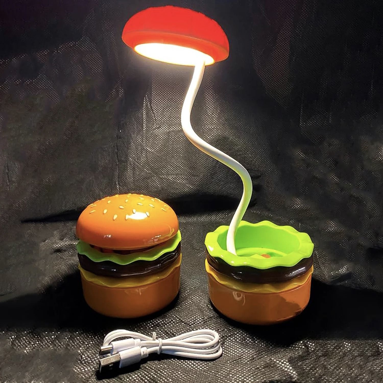 LED DESK LAMP BURGER SHAPE