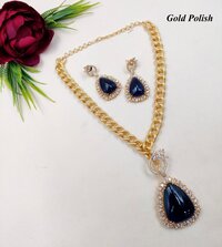 Sparkling Colorstone Exquisite AD Necklace