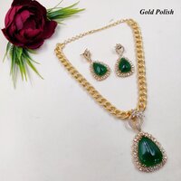 Sparkling Colorstone Exquisite AD Necklace