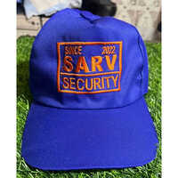 Company Name Cap - Cotton, Free Size, Blue | Customized Design, Unisex Formal Hat, Perfect For All Occasions