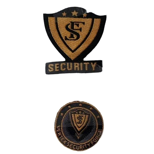 Security Guard Batches - Color: Black