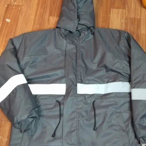 Grey And White Security Guard Jacket