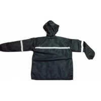Hood Security Jacket - High-quality Polyester, Size M, Black Color | Washable, Full Sleeves, Ideal For Mild To Moderately Cold Weather