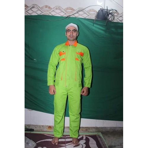 Industrial Worker Uniform - Color: Green & Orange