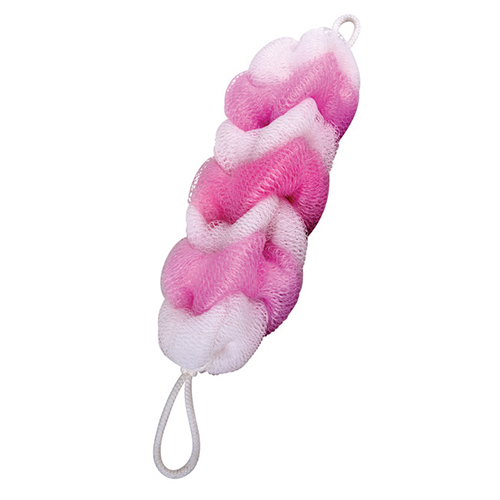Bath Link Loofah Net - Gentle Plastic Material , Suitable For All Skin Types, Unique Net Design For Lathering & Exfoliation