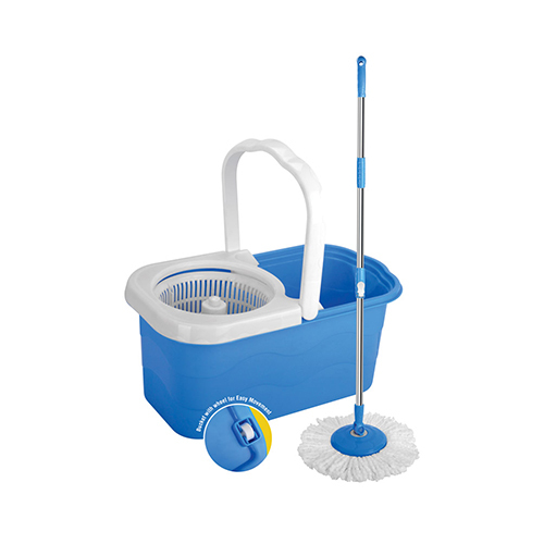 Master Bucket Mop - High-Quality Plastic, Blue Color | Efficient Floor Cleaning Tool for Home and Commercial Use