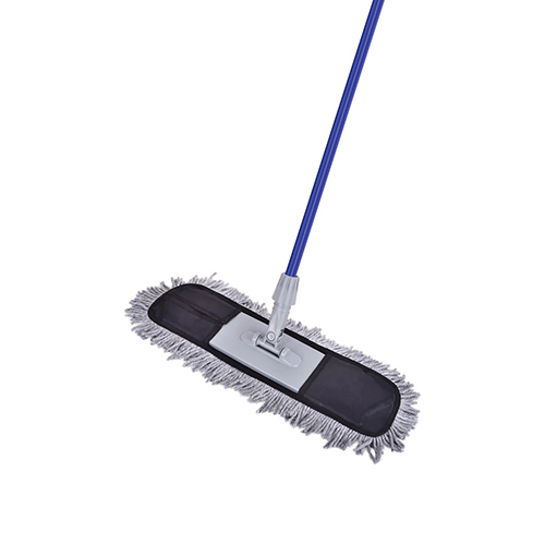 18 Inch Wool Mop - Cotton and Stainless Steel, Blue Color, Perfect for Efficient Floor Mopping in Any Home Environment