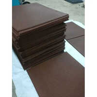 Indoor Rubber Floor Tile - 20x20 Inches, 10-20 Mm Thick Brown Square Design | Durable, Cushioned, Water And Stain Resistant Solution