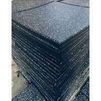 20mm Rubber Floor Mat - Black, 20 X 20 Inch Square | Durable, Slip-resistant, Easy To Clean, Ideal For Gym And Playroom Floors