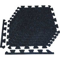 EPDM Gym Rubber Mat - Rubber, 20 x 20 Inch, Black, 20 mm Thick, Square Shape | Ideal for Commercial Use