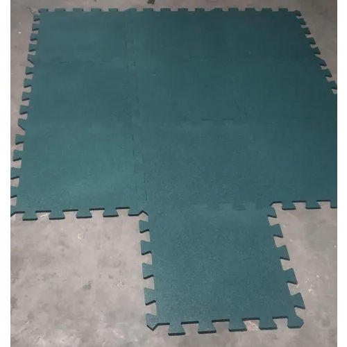 Rubber Floor Mats For Gym Flooring - Color: Green