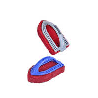Iron Scrub Pad - Metal, 4 x 6 Inches, Red | Durable Tool for Intensive Cleaning of Stubborn Stains, Grime, Grease, and Rust
