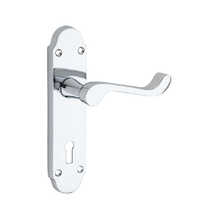 Zinc Door Handle - Durable Zinc Material, Customizable Size, Polished Silver Finish | High-quality Door Closer/opener, Elegant Design
