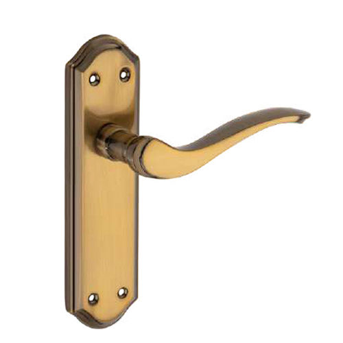 Zinc Door Handle - Color: Brass