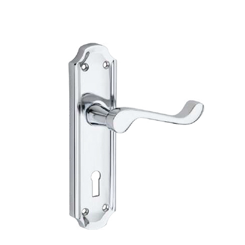 Zinc Door Handle - Polished Finish, Silver Color | Versatile Door Closer/Opener, Customizable Size Options