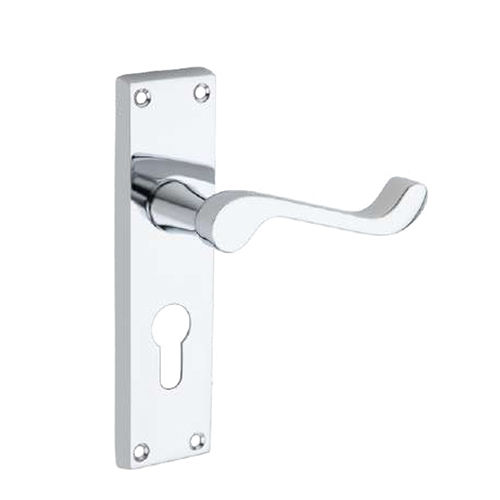 Zinc Door Handle - High-Quality Zinc, Various Sizes Available, Elegant Polished Finish, Timeless Silver Color, Ideal for Door Closer/Opener Applications