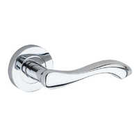 Rose Zinc Handle - High-quality Zinc, Standard Size, Silver Color | Polished Finish, Durable Design For Enhanced Grip