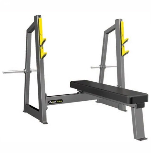 Olympic Flat Bench - Commercial-Grade Steel, Adjustable for Customized Workouts | Tones Muscles, Gains Strength, Manual Operation, Warranty Included