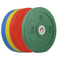 Rubber Bumper Plates - High-quality Rubber, Commercial Grade, Manual Operation | Non-slip Surface, Various Weights For Strength Training