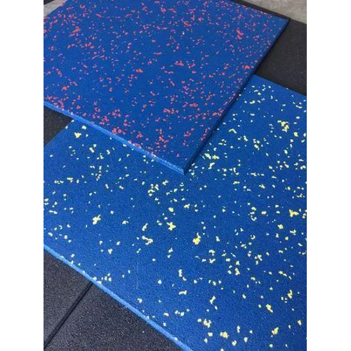 Blue Rubber Gym Flooring