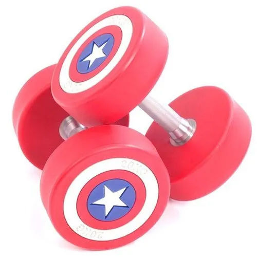 10 Kg Captain America Neoprene Dumbbell - Application: Gain Strength