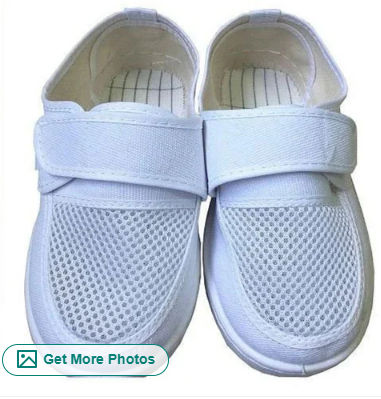 Non Woven Fabric Anti Static Esd Shoes - Color: White