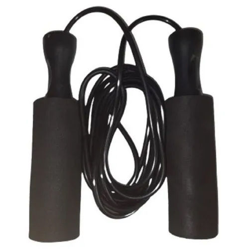 Black Nylon Skipping Rope - Shape: Round