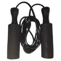 Black Nylon Skipping Rope - Nylon Material | Round Shape, Sleek Black Color, Dustproof & Waterproof Design For Versatile Workouts