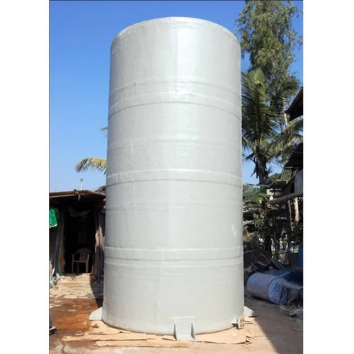 Vertical FRP Chemical Storage Tank