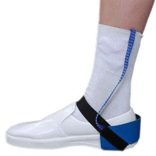 Black And Blue Polyster Anti-Static Heel Straps - Length: 60 Centimeter (Cm)