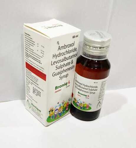 Levosalbutamol Sulphate Eq. To Levosalbutamol  0.5 Mg + Ambroxol 15 Mg + Guaiphenesin 50 Mg (Syrup)