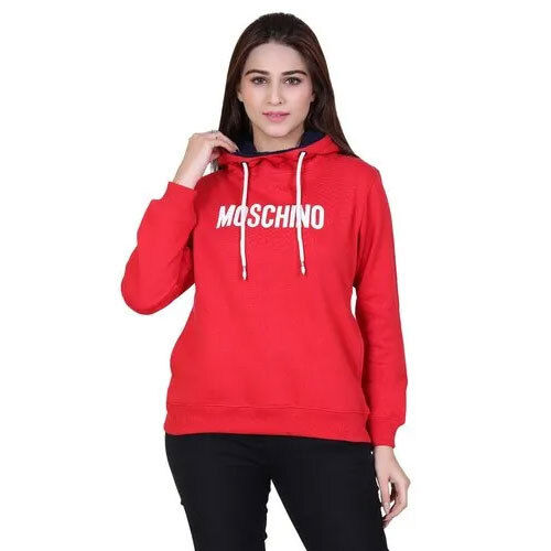 Ladies full sleeves Hoodie Sweatshirt