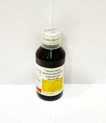 Bromhexine Hydrochloride 2 Mg + Terbutaline Sulphate 1.25 Mg + Guaiphenesin 50 Mg  (Syrup)