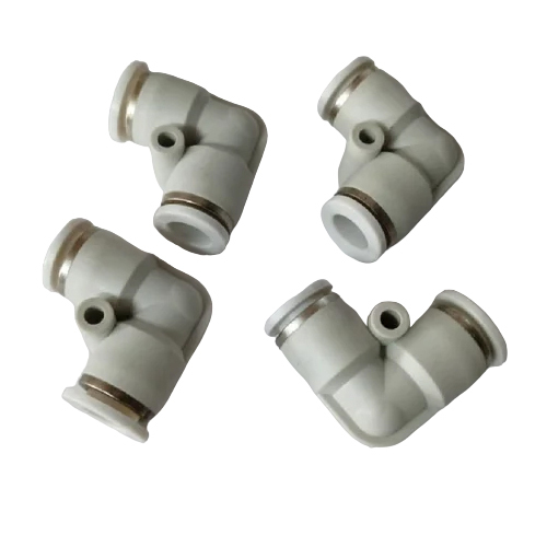 Pneumatic Elbow Connector - Color: White