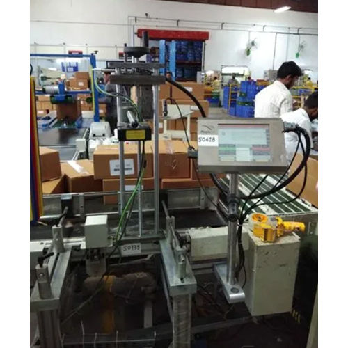 Conveyor System With Printer And Weight Checking - Color: Silver