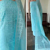 Cotton Applique Work Suit