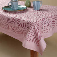 60X90 Inch Applique Work Table Clothes Organdy Cotton With Cotton Fabric