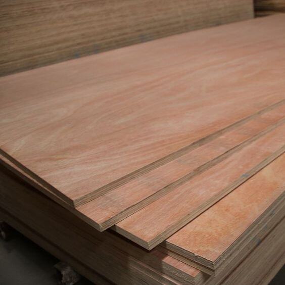 Commercial Plywood 8mm - Okoume Face & Back, Poplar Core, High Density, E0 Formaldehyde, Phenolic Glue | Moisture Resistant, Anti Acid, Wear Resistant, Strong Screw Holding, Environmental Friendly