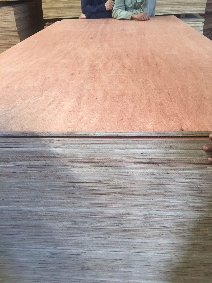 Commercial Plywood 8mm - Okoume Face & Back, Poplar Core, High Density, E0 Formaldehyde, Phenolic Glue | Moisture Resistant, Anti Acid, Wear Resistant, Strong Screw Holding, Environmental Friendly