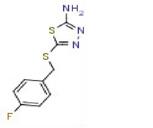 2-Amino-5-(4-fluorobenzylthio)- 1,3,4-thiadiazole