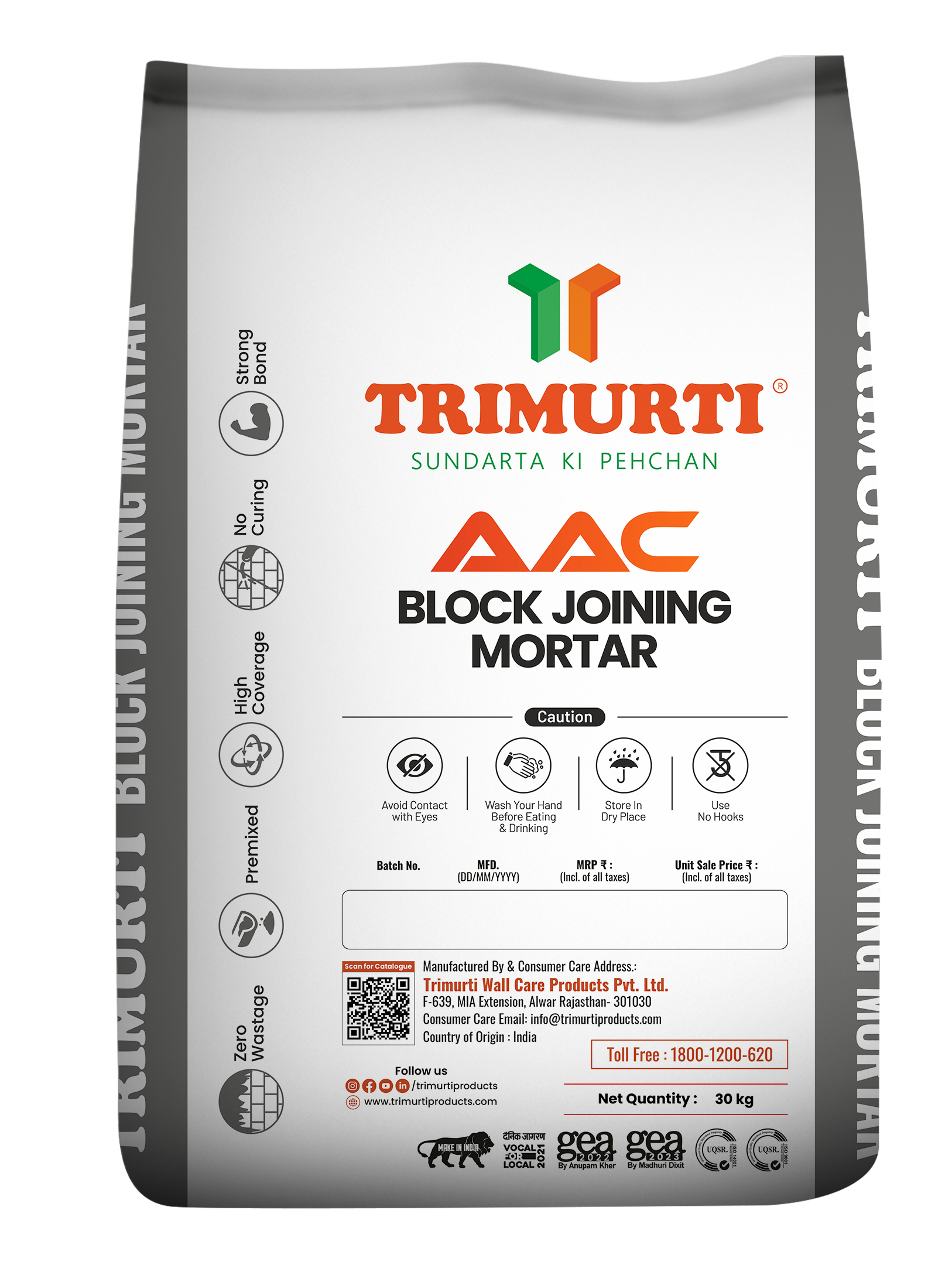 Trimurti 30 Kg AAC Block Joining Mortar