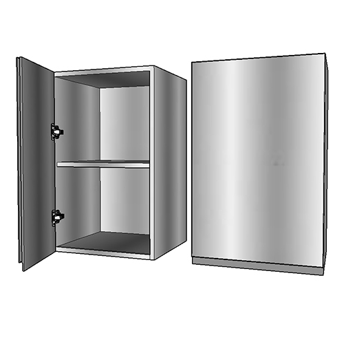 Galvanized Steel Cabinets - Color: Natural