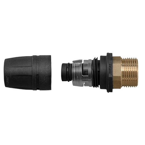 EZ-Hybrid Brass Male Thread With Plastic Nozzle