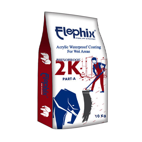 10 Kg Phixoproof 2K Acrylic Waterproof Coating - Chemical Form: Liquid