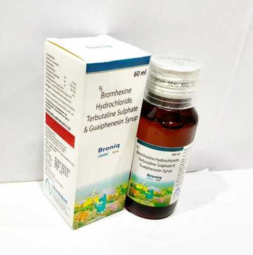 Bromhexine Hydrochloride 2 Mg + Terbutaline Sulphate 1.25 Mg + Guaiphenesin 50 Mg    (Syrup)