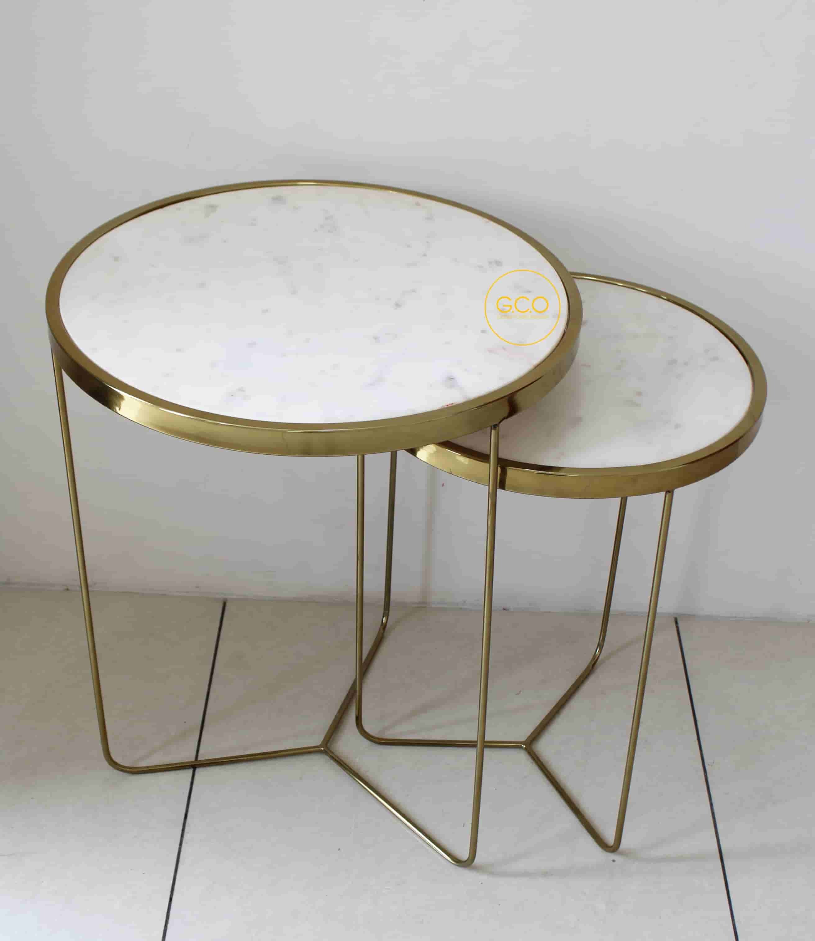 Nesting Table Set In Gold - Application: Anywhere