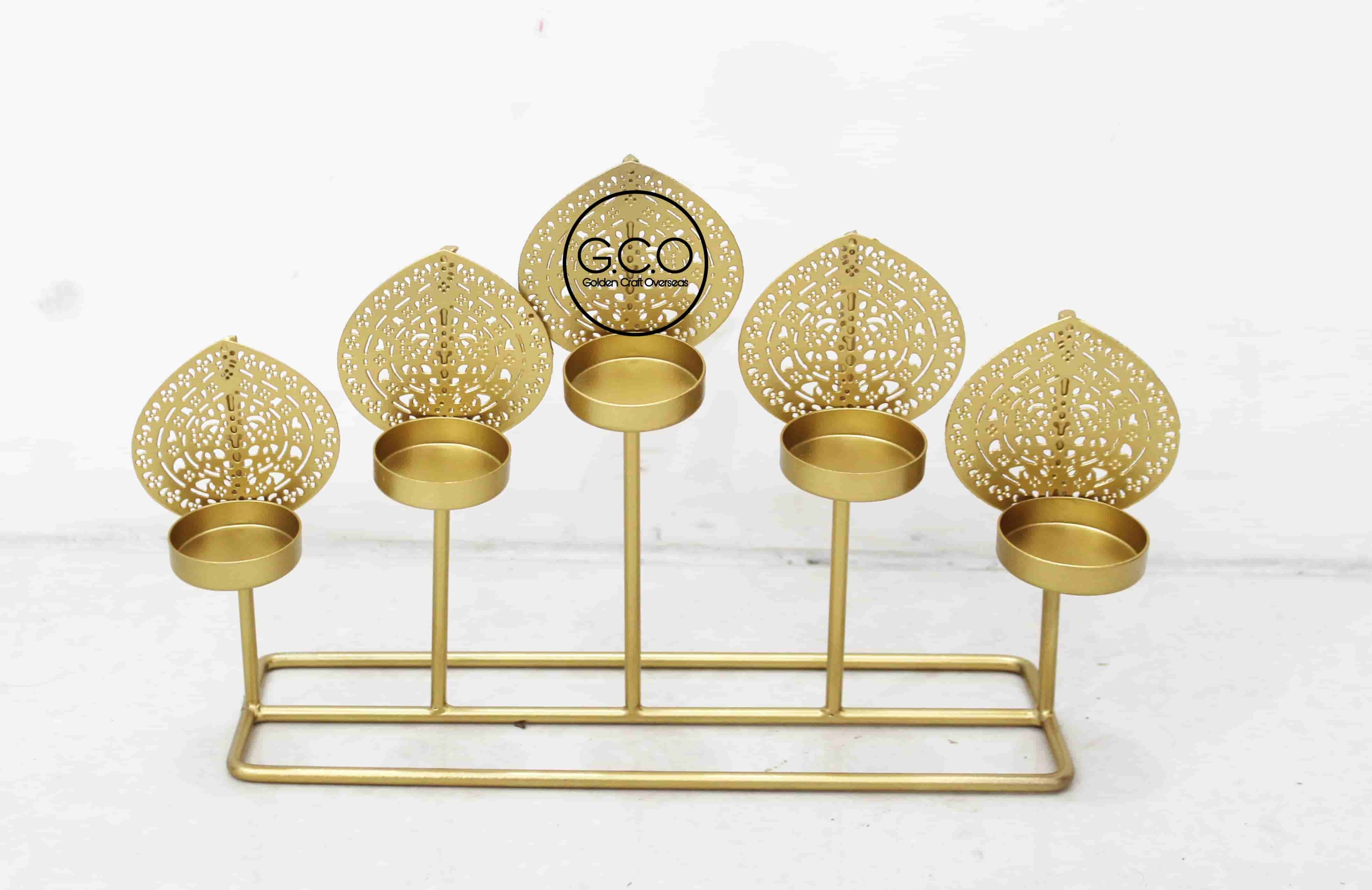 T-lite Holder - High-quality Iron 12x7x3 Inches | Coated Finish Antique Imitation Style Designed For T-lite Candles